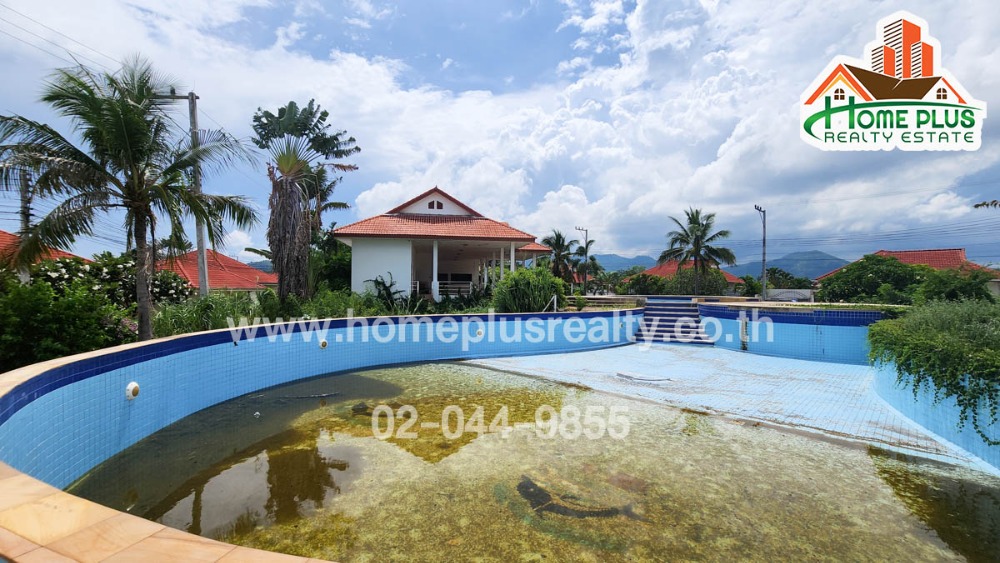 For SaleLandCha-am Phetchaburi : Land with housing project near Hua Hin Airport, Phetchaburi, area 6 rai 3 ngan 97 square wa.