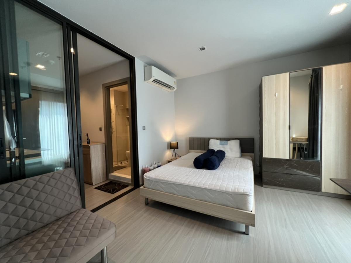 For RentCondoRama9, Petchburi, RCA : Life Asoke Rama9, Studio for rent, ready to move in, 28 sq m, price 16,000 baht, high floor, beautiful view, complete with washing machine, call 0614162636