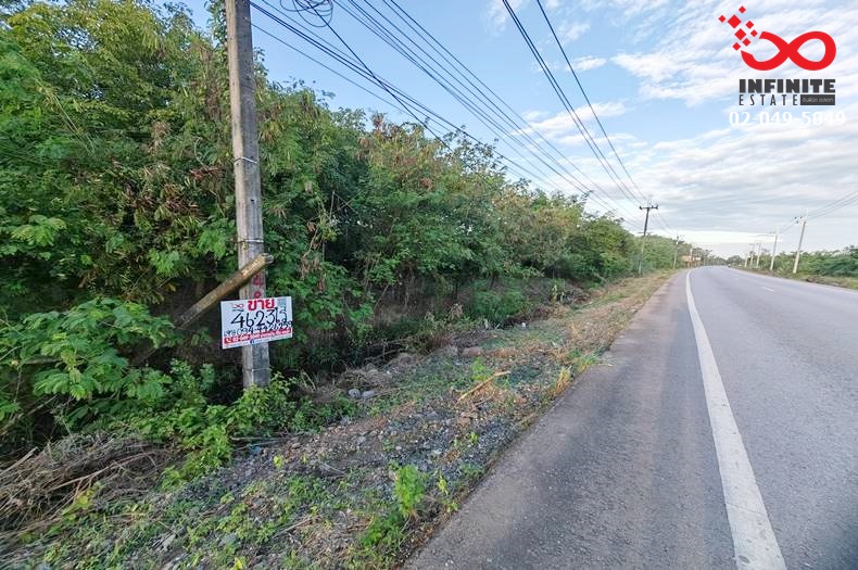 For SaleLandChachoengsao : Land for sale with rubber plantation, area 21 rai 3 ngan 3 square wa, Sanam Chai Khet District, Chachoengsao