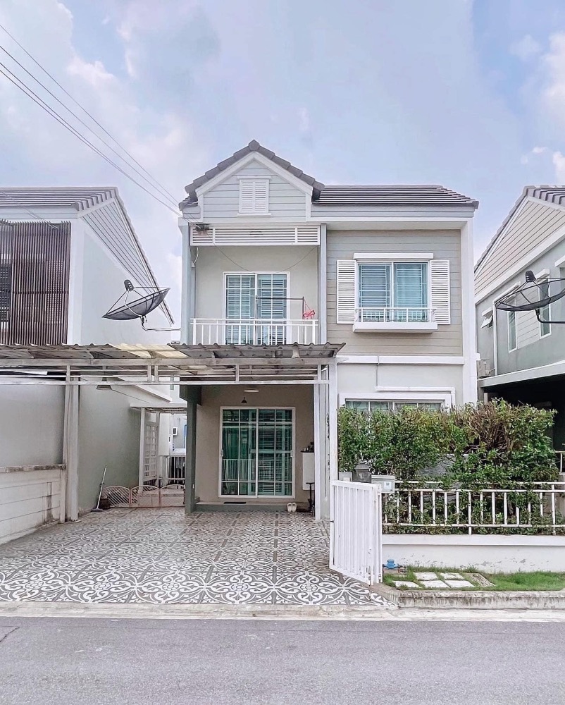 For RentHouseSamut Prakan,Samrong : P-2632 For rent/sale The Village Bangna Ring Road, ready to move in house, near Mega Bangna