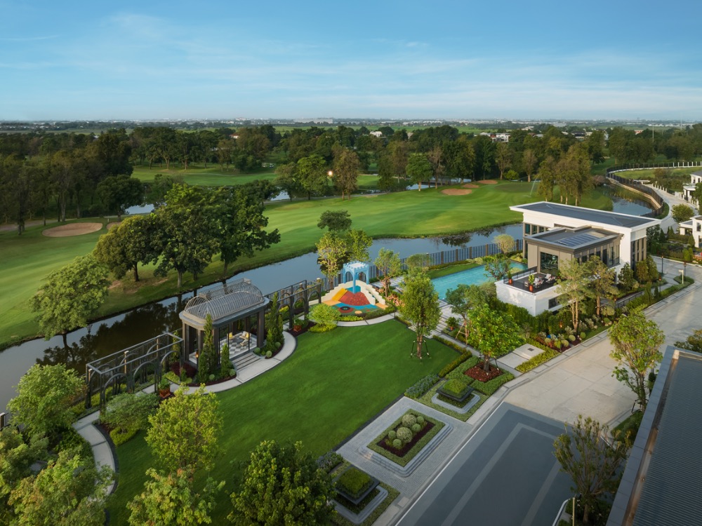 For SaleHousePathum Thani,Rangsit, Thammasat : 𝗦𝗘𝗧𝗧𝗛𝗔𝗦𝗜𝗥𝗜 Bangkok-Pathum Thani 2 large golf course view houses 🔥Exquisite and magnificent sale 12 million*💥Call 📱𝟬𝟴𝟭-𝟵𝟴𝟯-𝟲𝟲𝟮𝟱