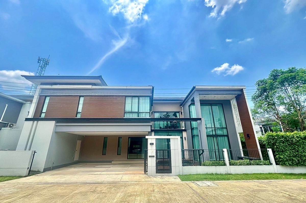 For SaleHouseRama5, Ratchapruek, Bangkruai : For sale: 2-storey detached house, Thana Habitat Pinklao-Sirinthon, 81.90 square wah, Soi Bang Phai 1, Nakhon In Road