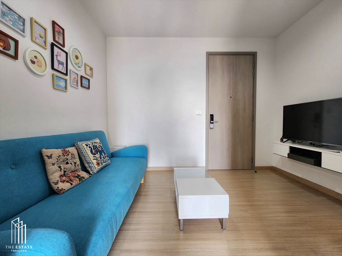 ให้เช่าคอนโดอ่อนนุช อุดมสุข : For rent Whizdom Connect ชั้นสูง แต่งครบ พร้อมอยู่ 29.3 sq.m. 1 bedroom @16,000 Baht