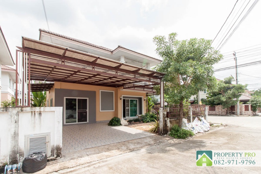 ขายบ้านมีนบุรี-ร่มเกล้า : ขาย บ้าน นนทวีวิลล์ 5 หนองจอก บ้านเดี่ยว 2 ชั้น แบบ 3 ห้องนอน 51 ตรว 146 ตรม หลังมุม ทิศเหนือ ใกล้ โรงเรียนหนองจอก บางกอกอารีนา : VW24S-005