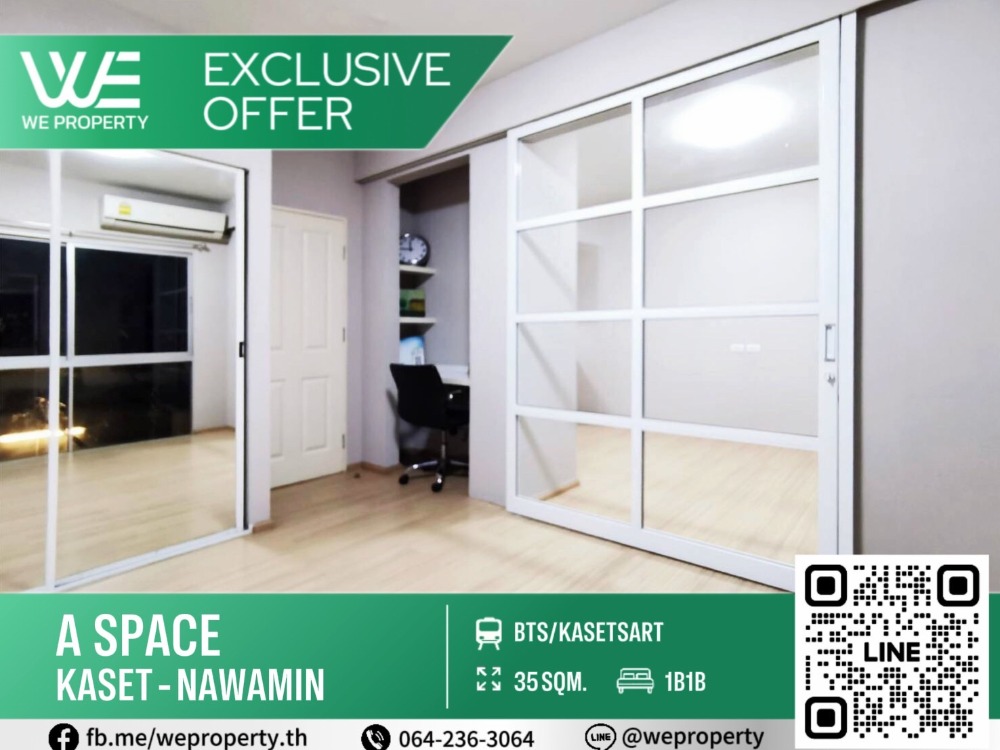 For SaleCondoKaset Nawamin,Ladplakao : Beautiful room, welcome all conditions⭐A Space Kaset - Nawamin (A Space Kaset - Nawamin)
