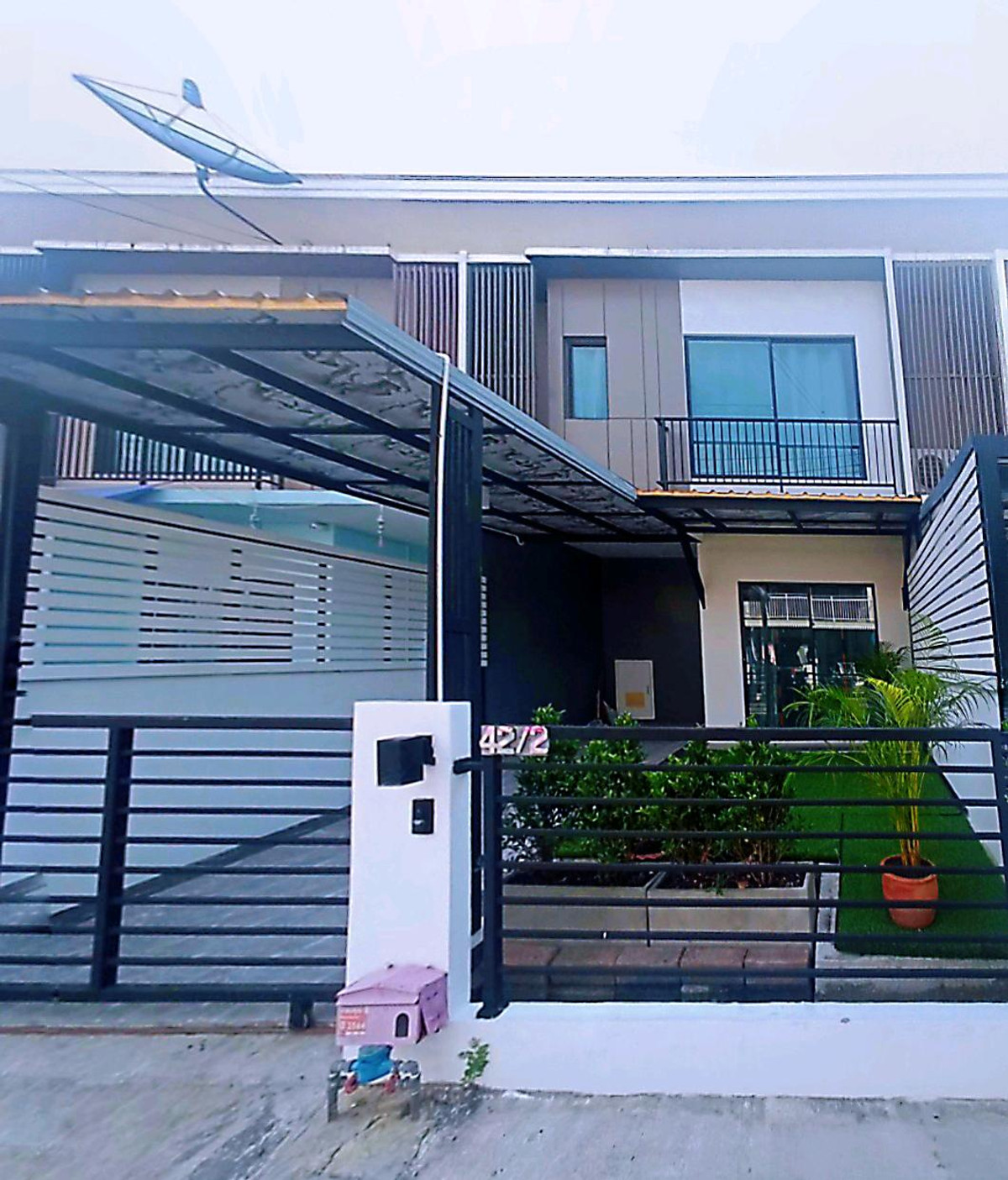 For RentTownhomeSamut Prakan,Samrong : 🚩🍀⭐New house for rent 14,500.- The Connect 3 Suvarnabhumi-King Kaew, new townhome, new furniture, good location, near Airport Link, airport and motorway✅