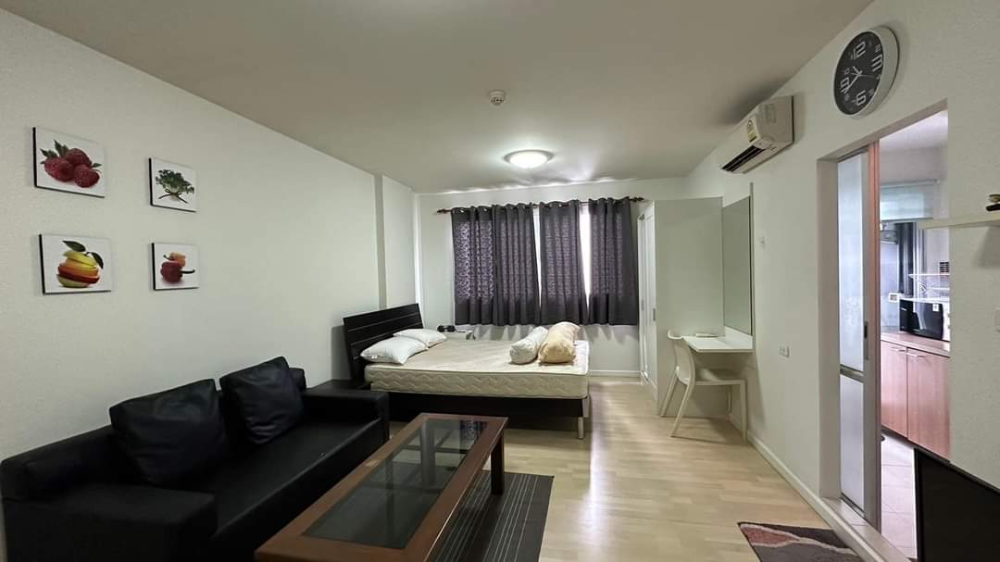 For RentCondoLadkrabang, Suwannaphum Airport : For rent: D Condo On Nut Suvarnabhumi, Building D, 3rd floor, project view, size 30 sq m., price only 7,500 baht.