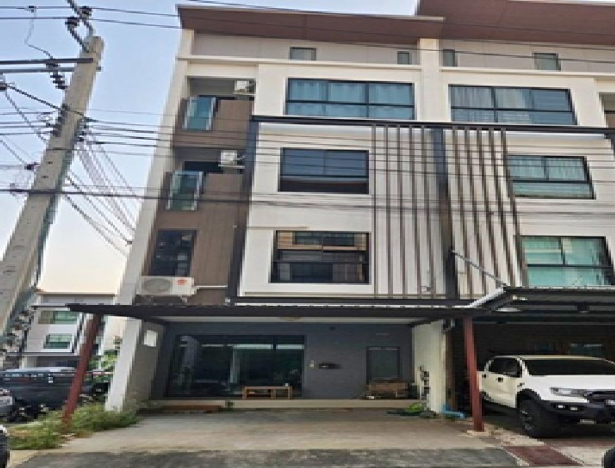 ให้เช่าทาวน์โฮมบางนา แบริ่ง ลาซาล : For Rent ให้เช่าทาวน์โฮม 4 ชั้น หมู่บ้านไอฟิล บางนา , IField Bangna ถนนกาญจนาภิเษก ใกล้ เมกะบางนา รามคำแหง 2 / แอร์ 4 เครื่อง / เหมาะเป็นสำนักงาน จดบริษัทได้