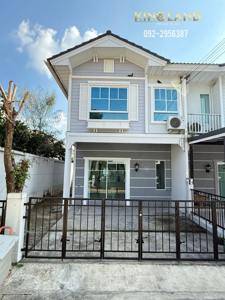For RentTownhomePathum Thani,Rangsit, Thammasat : 🏠#Townhouse for rent, 2 floors, Modi Villa, Rangsit Khlong 7, next to the main road Rangsit - Nakhon Nayok, 3 bedrooms, 2 bathrooms, convenient transportation, near Thanyaburi Road 🌟Rental price 12,000/month🌟