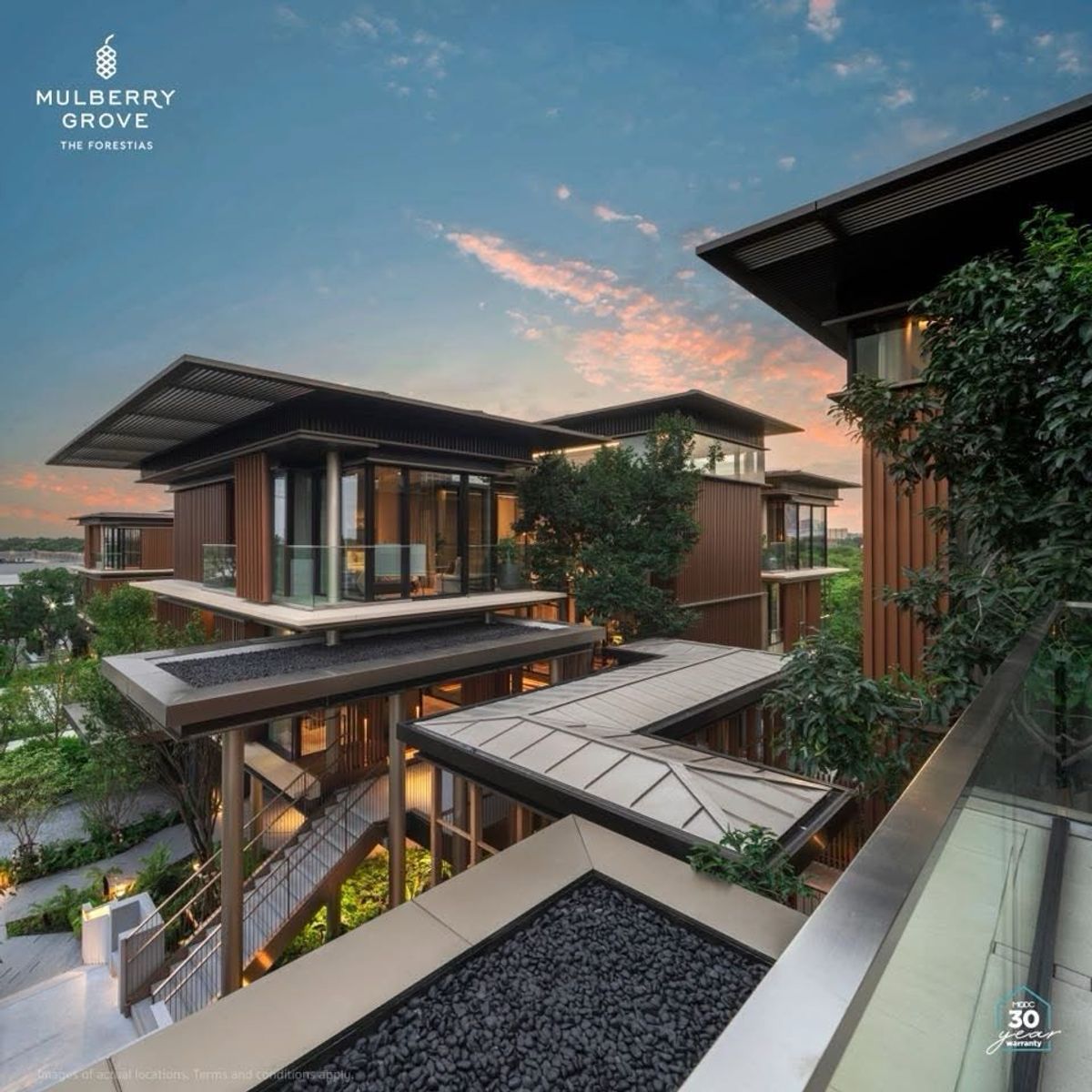 ขายบ้านบางนา แบริ่ง ลาซาล : Mulberry Grove The Forestias Villas💎📞081-9118445 ซื้อตรงโครงการ