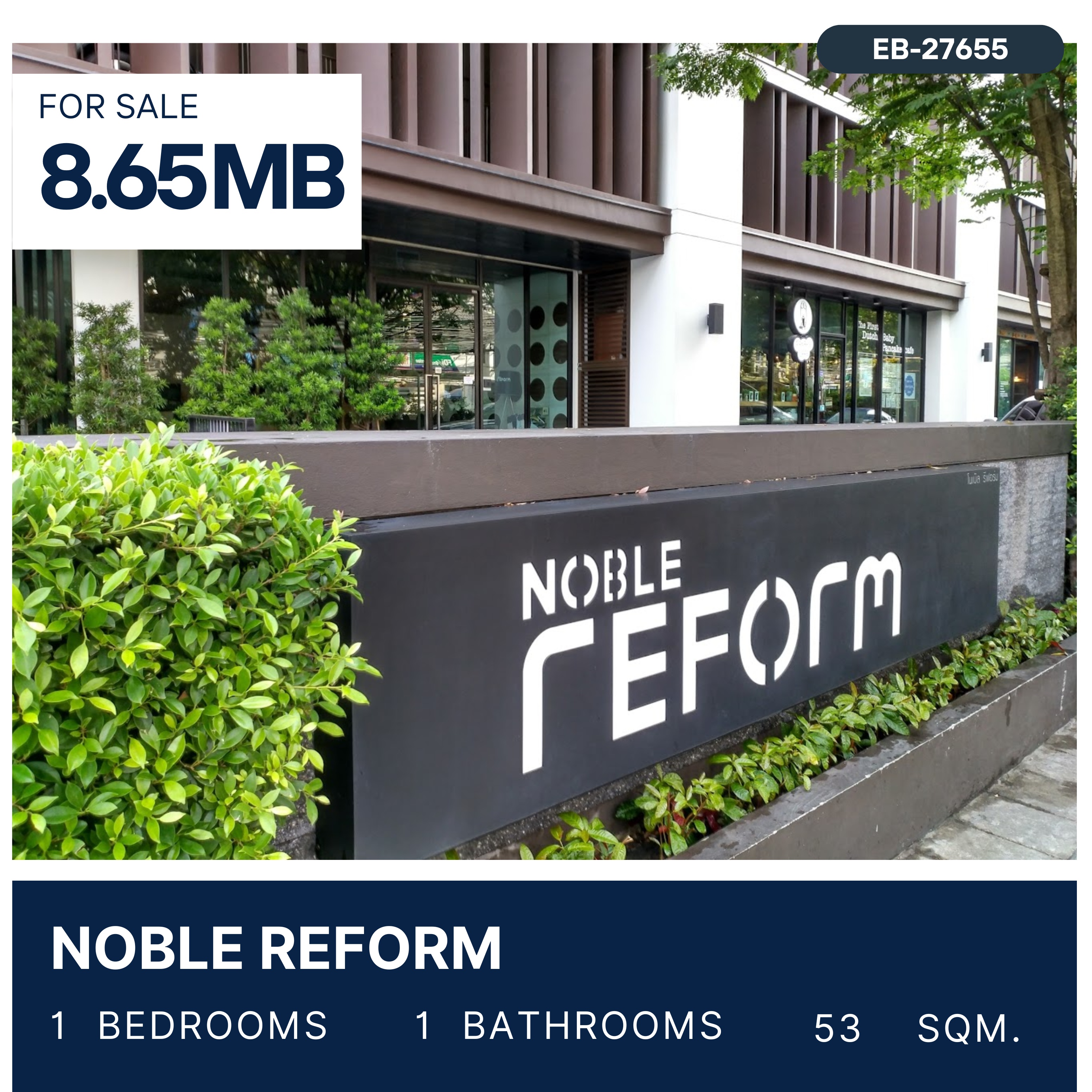 For SaleCondoAri,Anusaowaree : ขาย Noble Reform ห้อง 1 นอน ห้องใหญ่ ทำเลทอง ติด BTS อารีย์ 50 ม. 8.65 MB.