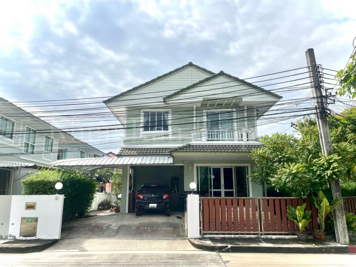 For SaleHouseSamut Prakan,Samrong : Corner house 🔥🤩 Siwali Suvarnabhumi project, price reduced, the area around the house is wider than other houses.