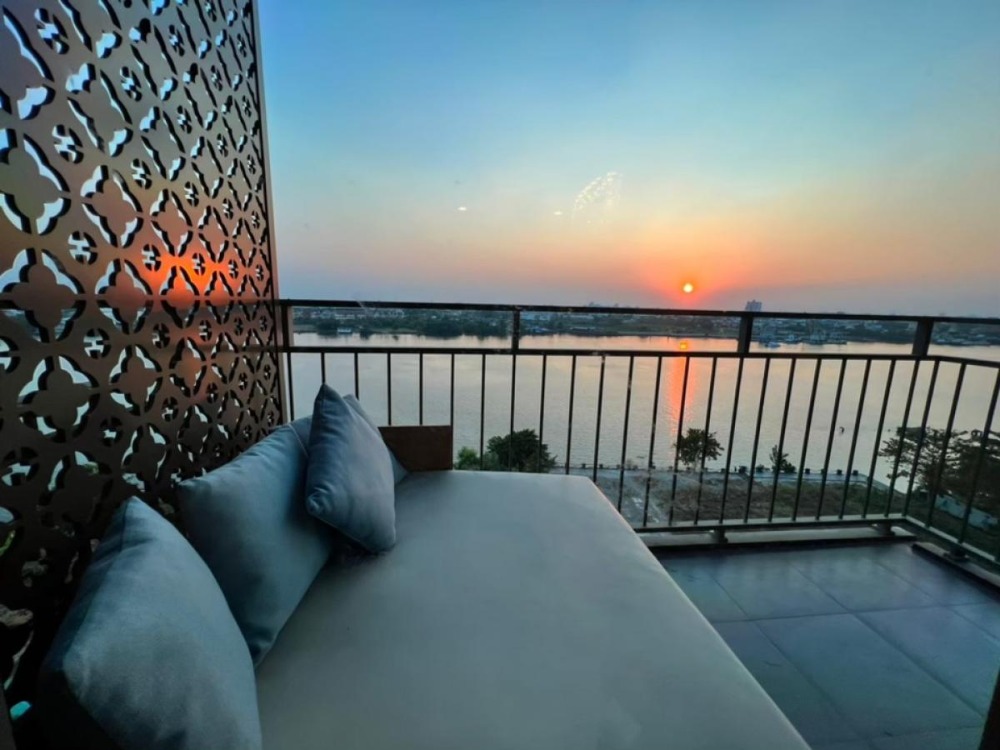 For SaleCondoRama3 (Riverside),Satupadit : For sale, riverside condo at U Delight Residence Riverfront Rama3, 2 bedrooms, fully furnished, newly renovated bathroom, 180 degree river view, near Icon Siam