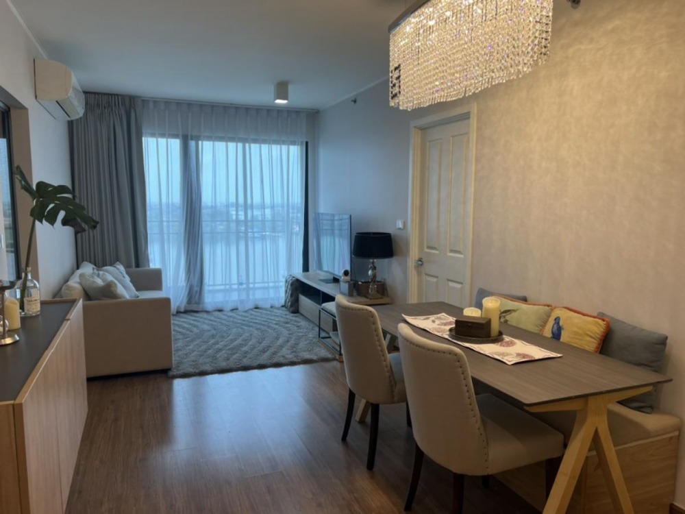 For SaleCondoRama3 (Riverside),Satupadit : For sale, riverside condo at U Delight Residence Riverfront Rama3, 2 bedrooms, fully furnished, newly renovated bathroom, 180 degree river view, near Icon Siam