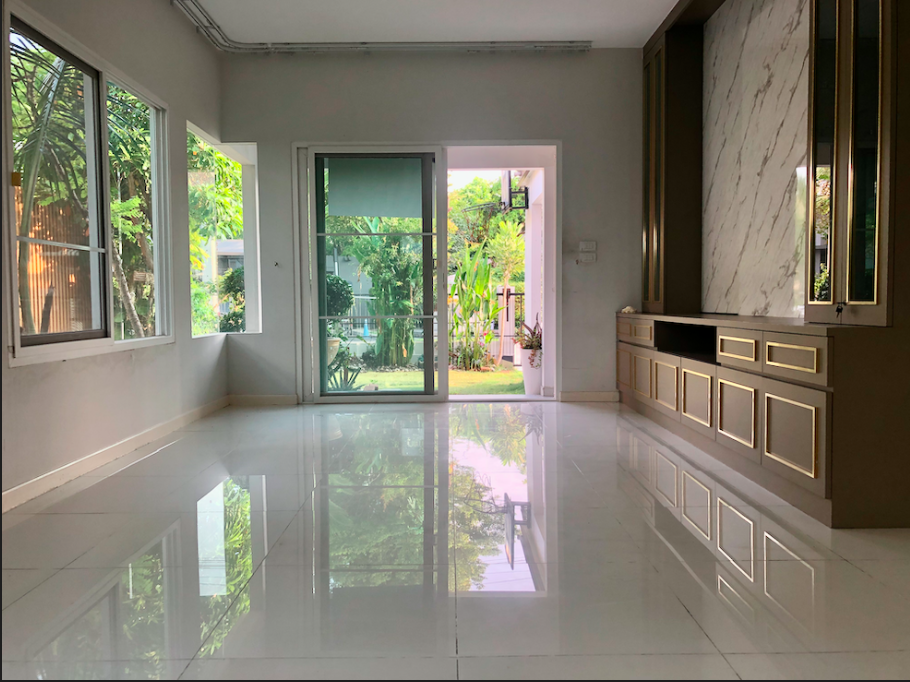 For RentHousePhutthamonthon, Salaya : Single house for rent, Chaiyapruek Village, Sai 5, near Mahidol, 3 bedrooms, 3 private bathrooms, 22,000/month