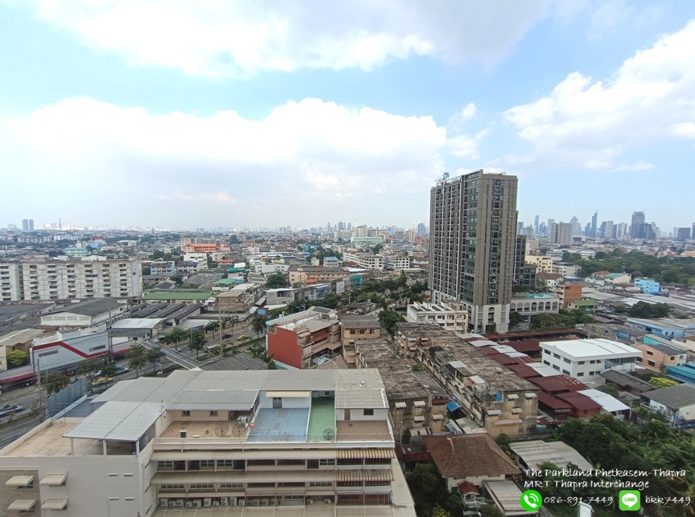 For SaleCondoThaphra, Talat Phlu, Wutthakat : ✅✅Urgent sale!!! Condo The Parkland Phetkasem-Tha Phra, Tha Phra BTS Station, Interchange, East, City view