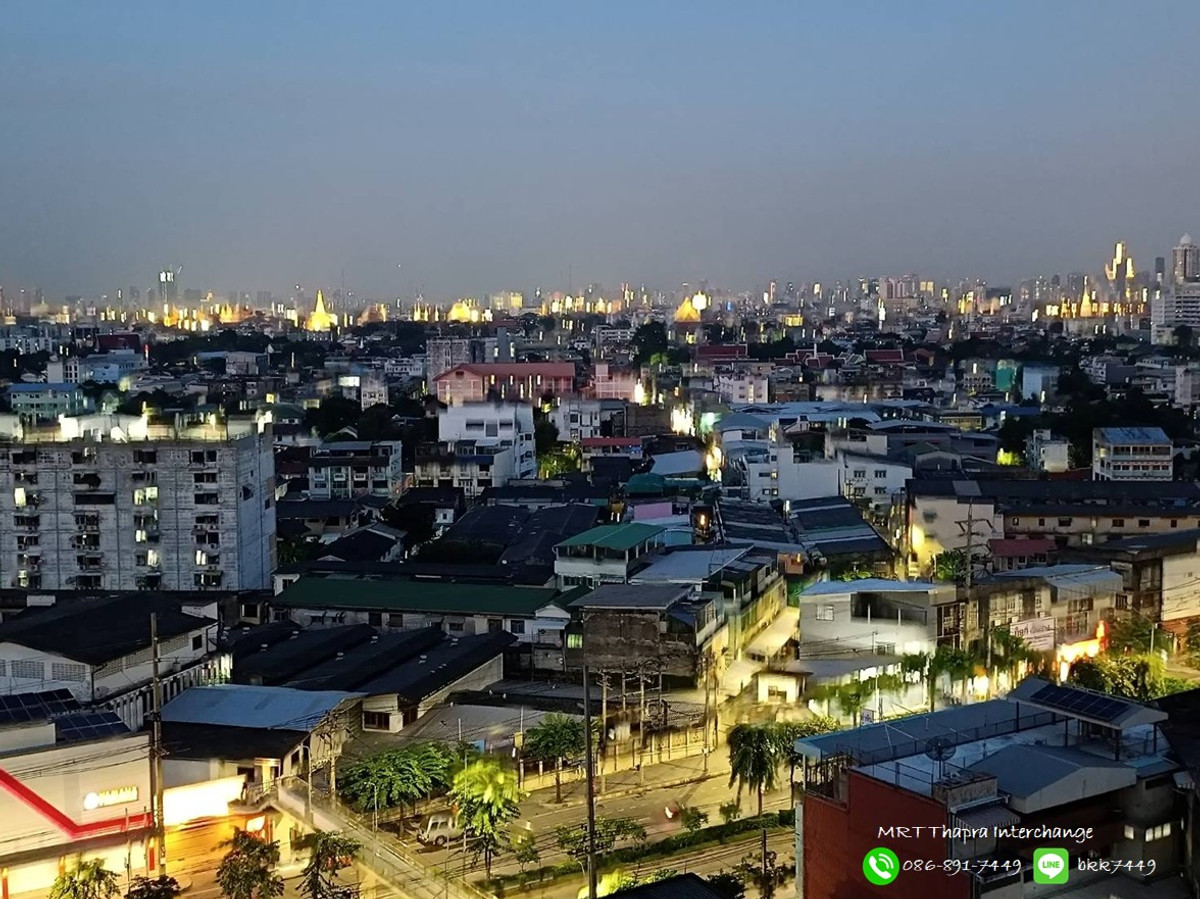 For SaleCondoThaphra, Talat Phlu, Wutthakat : ✅✅Urgent sale!!! Condo The Parkland Phetkasem-Tha Phra, Tha Phra BTS Station, Interchange, East, City view