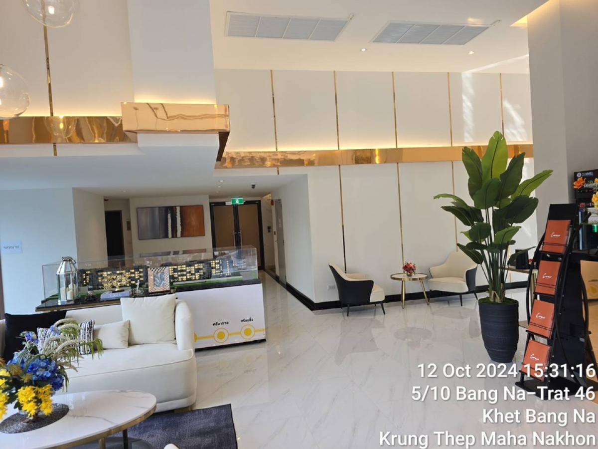For RentCondoBangna, Bearing, Lasalle : Condo for rent, just completed, opposite Central Bangna, Cerroco, Sirocco Bangna 36, ​​near Bangna Hospital 1
