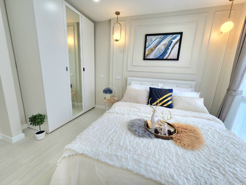 ให้เช่าคอนโดอ่อนนุช อุดมสุข : ให้เช่าคอนโด The Room Sukhumvit 64 ขนาด 42 ตรม. 1ห้องนอน มีรถรับส่งไป BTS ปุณณวิถี ฟรี, แต่งสวยพร้อมอยู่ เครื่องใช้ไฟฟ้าครบ