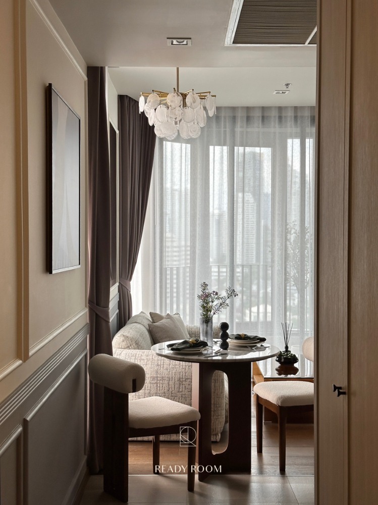 For SaleCondoSukhumvit, Asoke, Thonglor : For sale Ideo Q Sukhumvit 36, corner room, 2 bedrooms, beautifully decorated, fully furnished, curved balcony, high floor, beautiful view, easy to travel, near BTS Thonglor