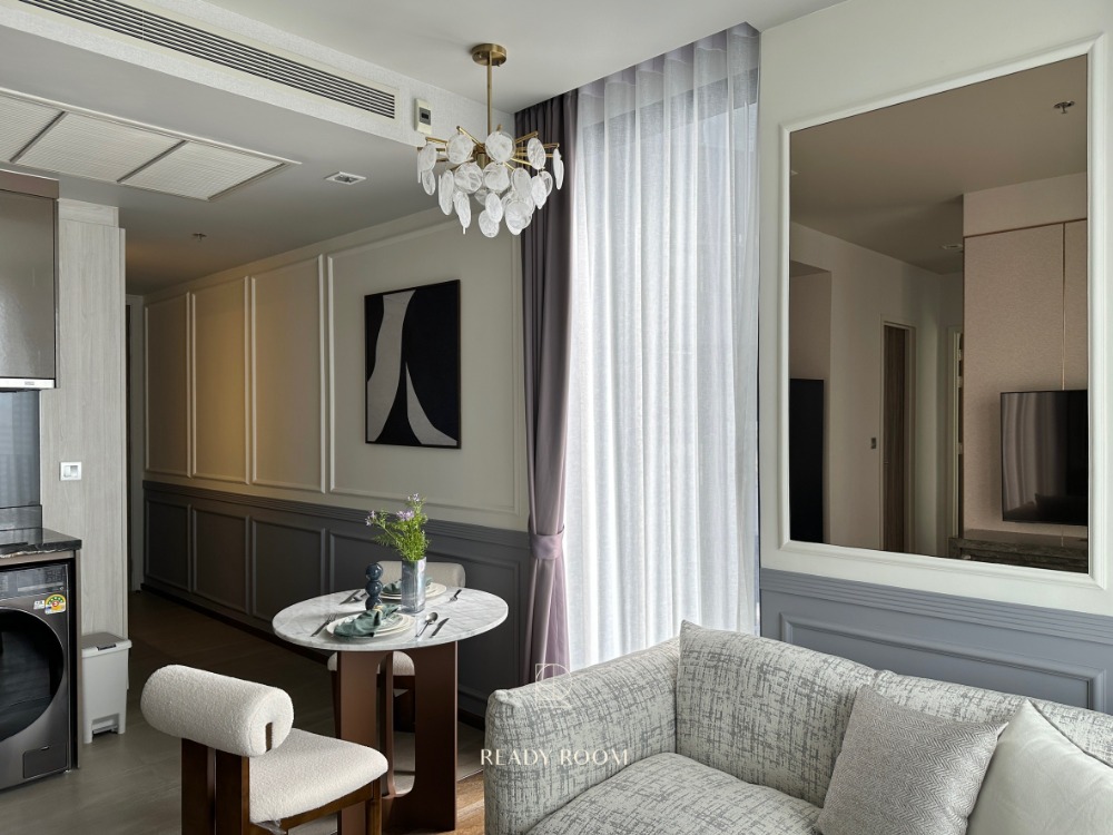 For SaleCondoSukhumvit, Asoke, Thonglor : For sale Ideo Q Sukhumvit 36, corner room, 2 bedrooms, beautifully decorated, fully furnished, curved balcony, high floor, beautiful view, easy to travel, near BTS Thonglor