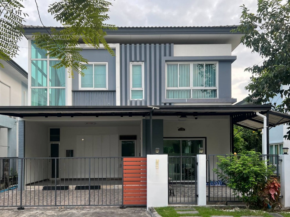 For SaleHouseNawamin, Ramindra : House for sale, Ikon Nature Ram Inthra 109, 200 m from Ram Inthra Road, near the Pink Line, Bang Chan Station 
 
