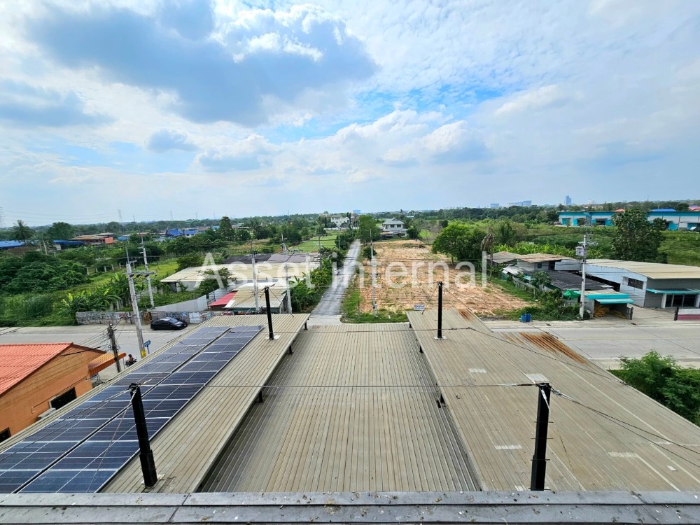 For SaleHome OfficeMin Buri, Romklao : Land for sale with Home Office, 4 and a half storey office, area 1 rai, 10 bedrooms, 9 bathrooms, parking for 50 cars, with 16 kw Solar cell panel, Saen Saep Subdistrict, Min Buri District, Bangkok