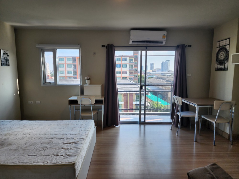 For RentCondoOnnut, Udomsuk : [Vacant room] Condo for rent, The Escape, Sukhumvit 101/1, ready to move in, Building F, open view