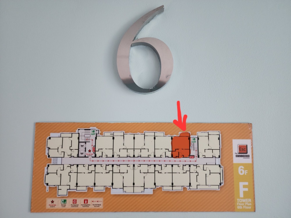 For RentCondoOnnut, Udomsuk : [Vacant room] Condo for rent, The Escape, Sukhumvit 101/1, ready to move in, Building F, open view