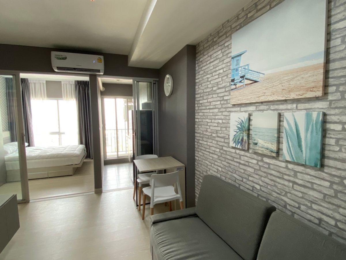 For RentCondoChaengwatana, Muangthong : Niche ID Pakkret 👉 Rent 7,000 floors 22 👉 2 air conditioners and electrical appliances 👉 Near Krung Thai Hospital