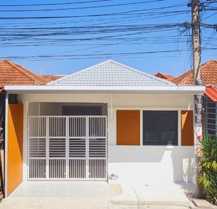 ขายทาวน์โฮมนนทบุรี บางใหญ่ บางบัวทอง : พฤกษา 3  ทาวน์โฮม 1 ชั้น บ้านมือสองตกเเต่งใหม่  ค้าขายก็ดี  ใกล้วินรถตู้ & ตลาด