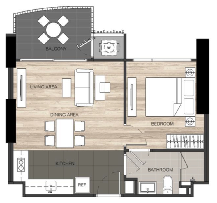 ขายคอนโดสะพานควาย จตุจักร : -ขายด่วน- The Line Jatujak-Mochit  พร้อมผู้เช่า  (S15-20422)
