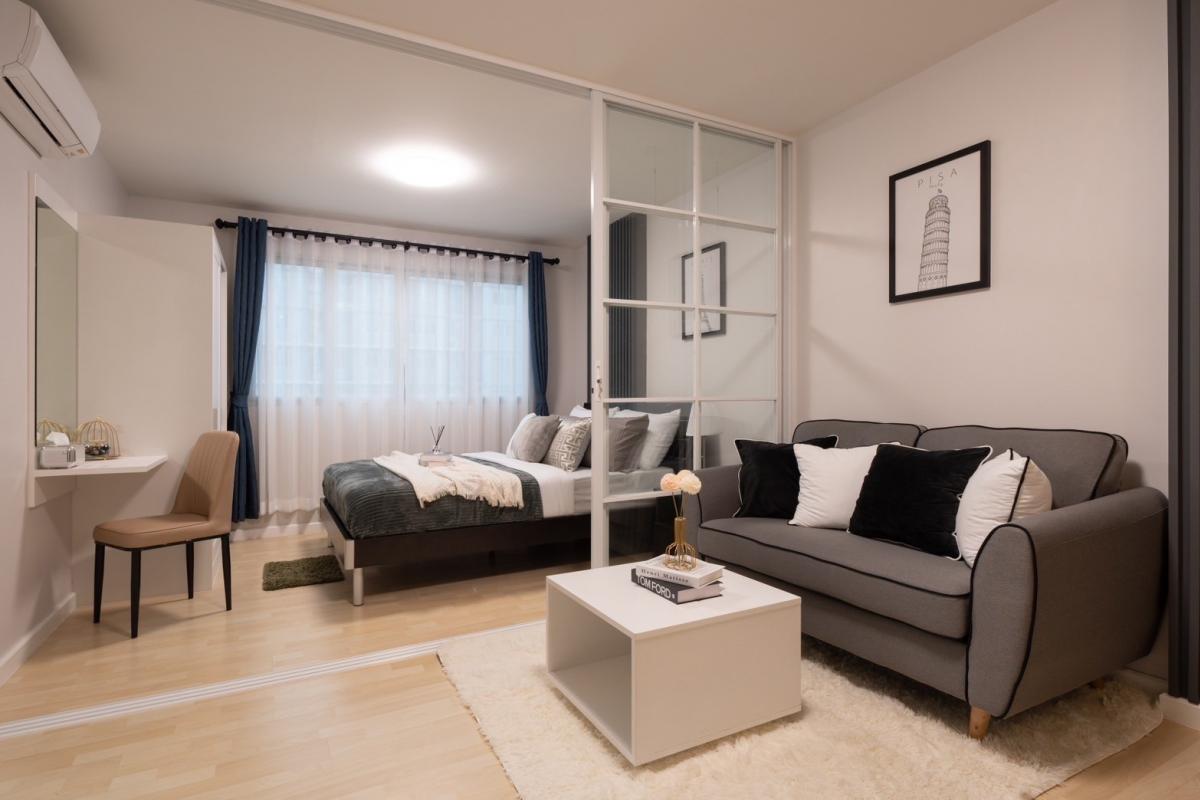 For SaleCondoNawamin, Ramindra : For sale: D CONDO RAMINDRA, beautifully renovated room, pool view