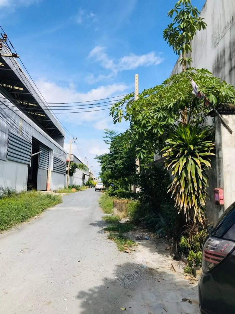 For SaleWarehouseSamut Prakan,Samrong : Land for sale with buildings, warehouse, area approximately 300 square wah in Soi Thanaset 6, Theparak Road, Bang Pla Subdistrict, Bang Phli District, Samut Prakan, selling for 16 million baht.*