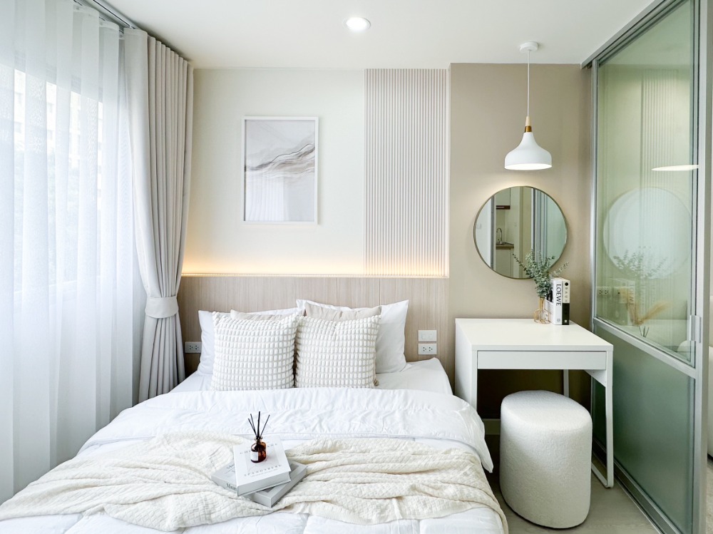 For SaleCondoKaset Nawamin,Ladplakao : Condo for sale, Lumpini Ramintra-Lat Phrao 2, beautiful room, complete with new furniture