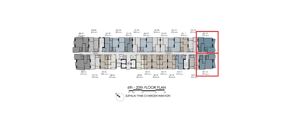 Sale DownCondo : Supalai Tyme 2-bed คู่หน้า วิวแม่น้ำ ตำแหน่งหายาก