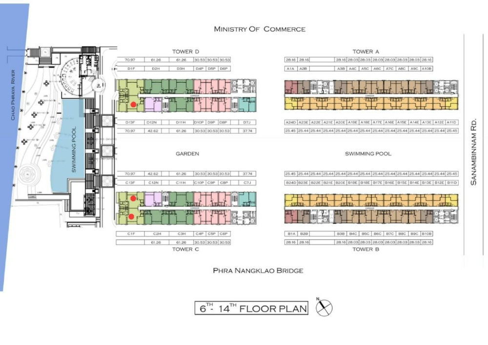 For SaleCondoRattanathibet, Sanambinna : Condo for sale, Manor Sanambinnam, river and pool view, 11th floor, Building C, 1 bedroom, never lived in or rented before, new condition, fully furnished, price 2.4 million baht*