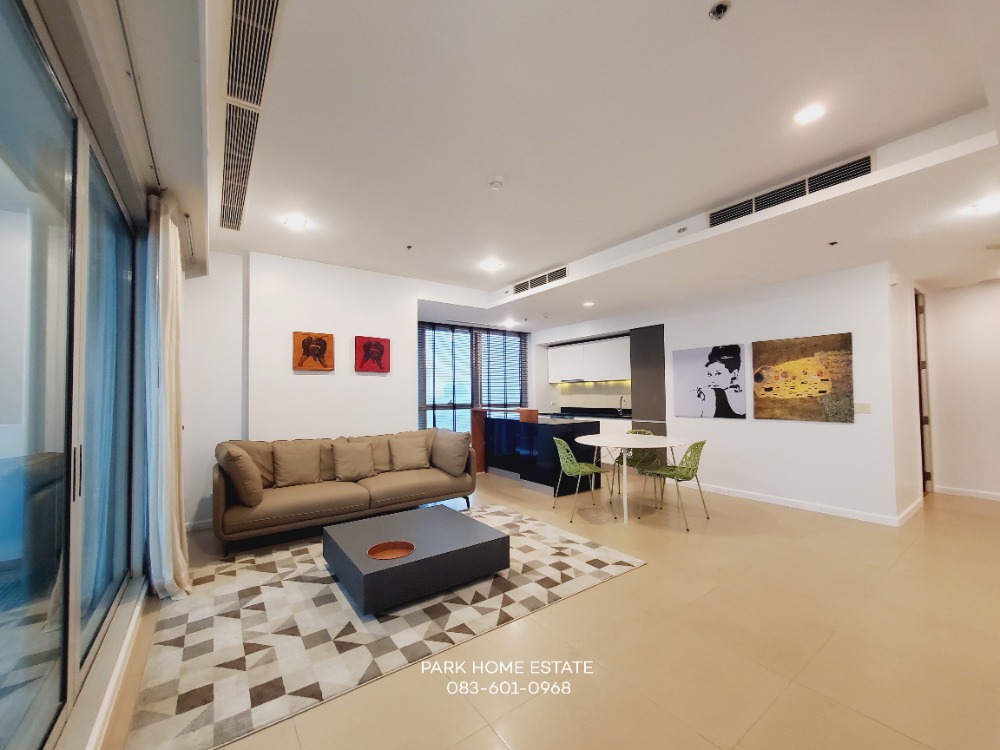 For RentCondoWongwianyai, Charoennakor : For rent : The River The River . 2 Bedroom River View 📞 Line : @pukkhome (with @)