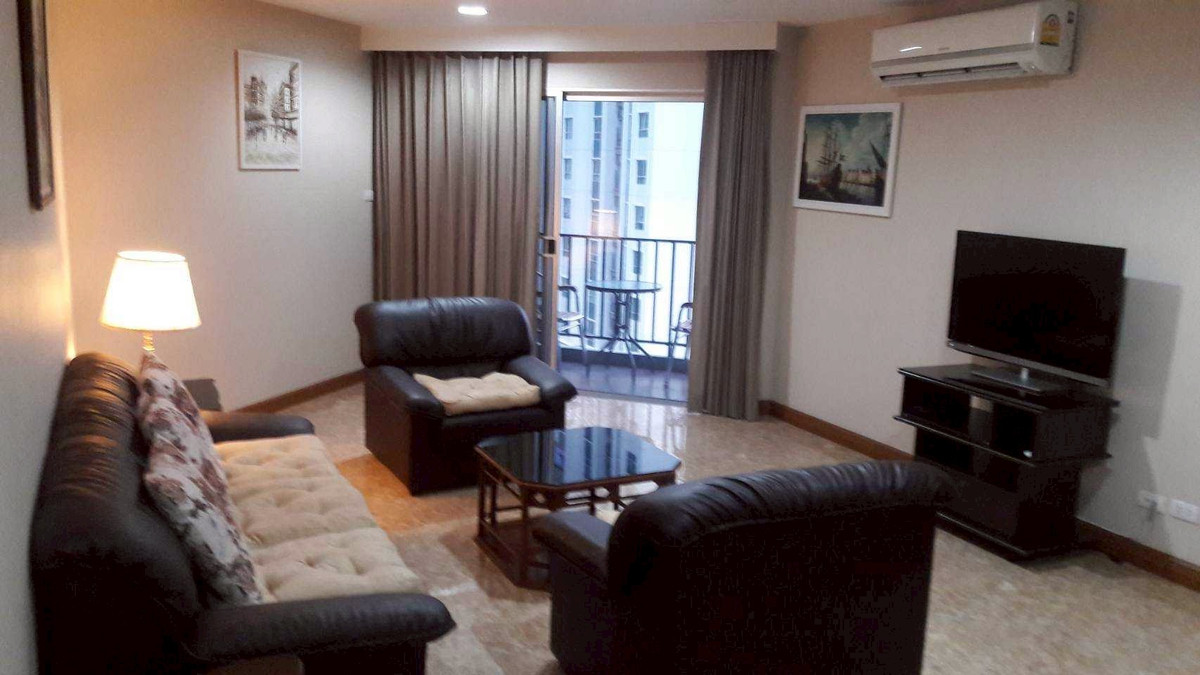 For RentCondoRama9, Petchburi, RCA : For rent 2 bedrooms, 2 bathrooms, Belle Grand Rama 9, newly decorated, ready to move in