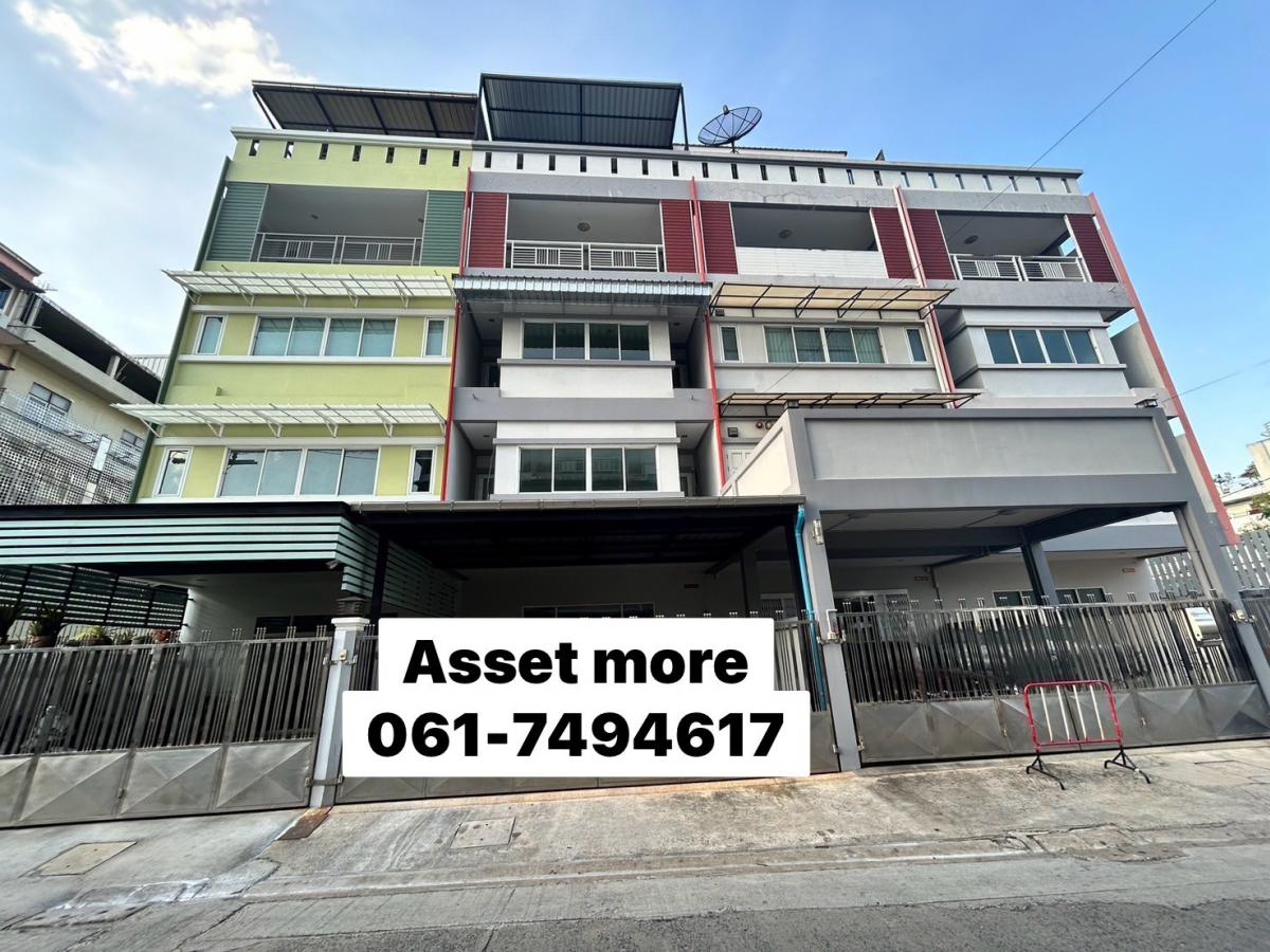 For RentShop HouseRama3 (Riverside),Satupadit : Commercial building for rent, 4 floors, 1 unit, size 34.50 sq m, usable area 300 sq m, Bang Phong Phang Subdistrict, Yan Nawa District, Bangkok