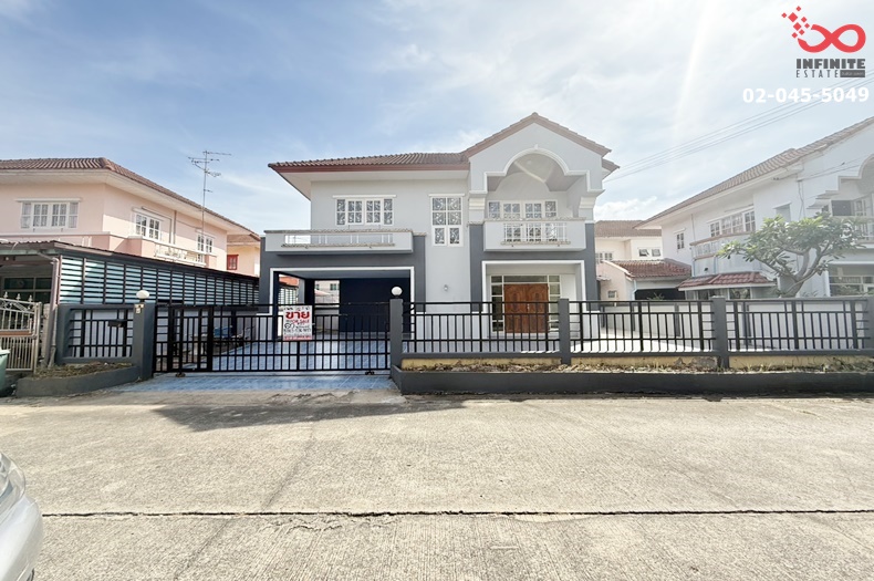 For SalePathum Thani,Rangsit, Thammasat : For sale: 2-storey detached house, Buriram Village, Rangsit-Khlong 4, Lam Luk Ka, 60 square wah, Lam Luk Ka Road - Phra Ong Chao Sai Road, Khlong Si