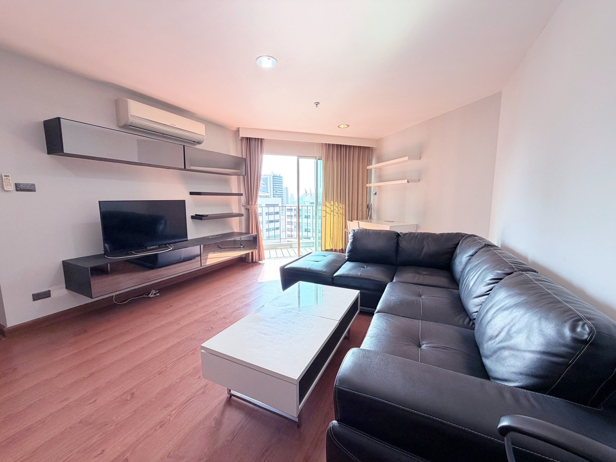 For RentCondoRama9, Petchburi, RCA : For rent 2 bedrooms, 2 bathrooms, Belle Grand Rama 9, newly decorated, ready to move in