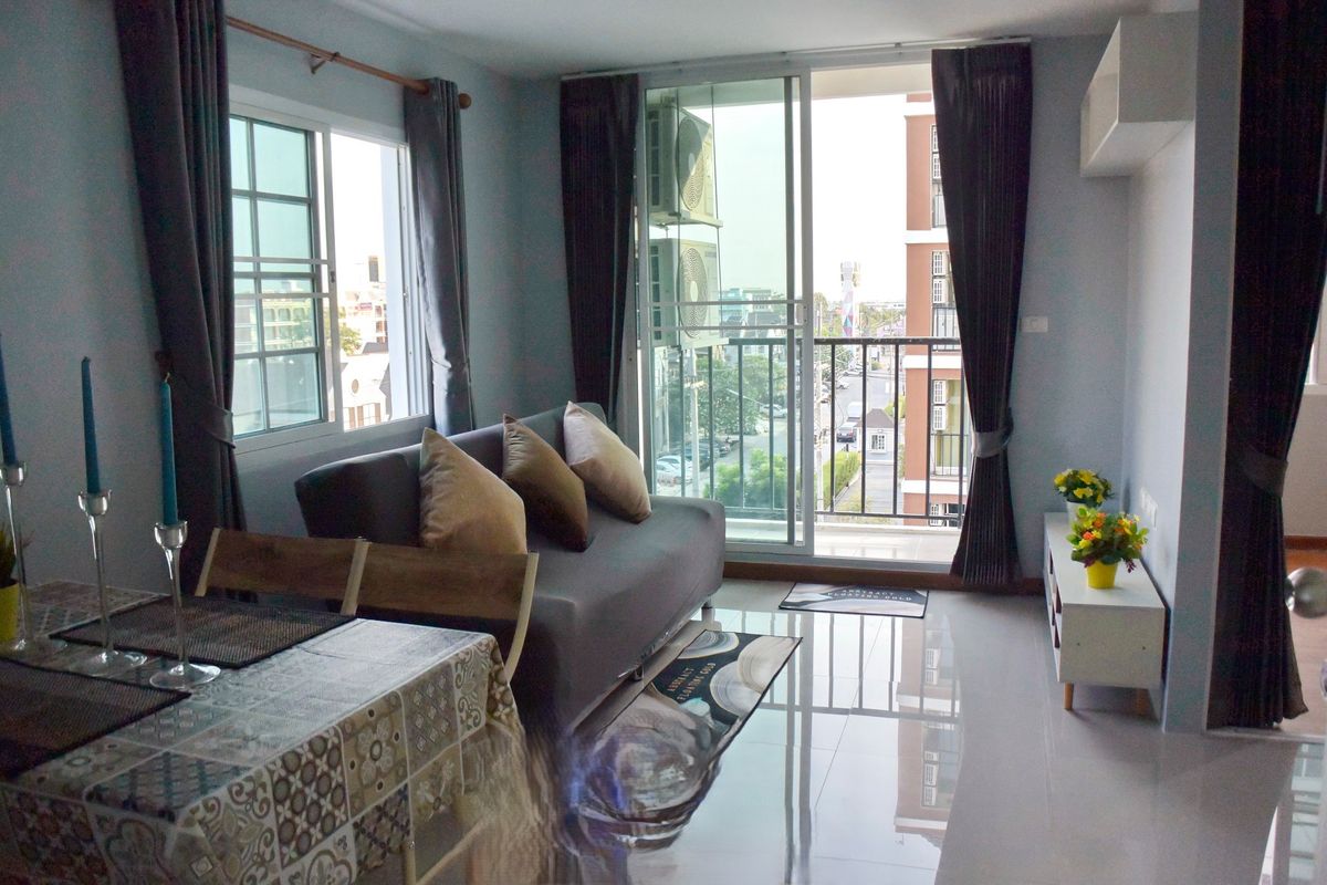 For SaleCondoMahachai Samut Sakhon : For sale: Tulip Om Noi, corner room, Building L2, 2 bedrooms, newly renovated