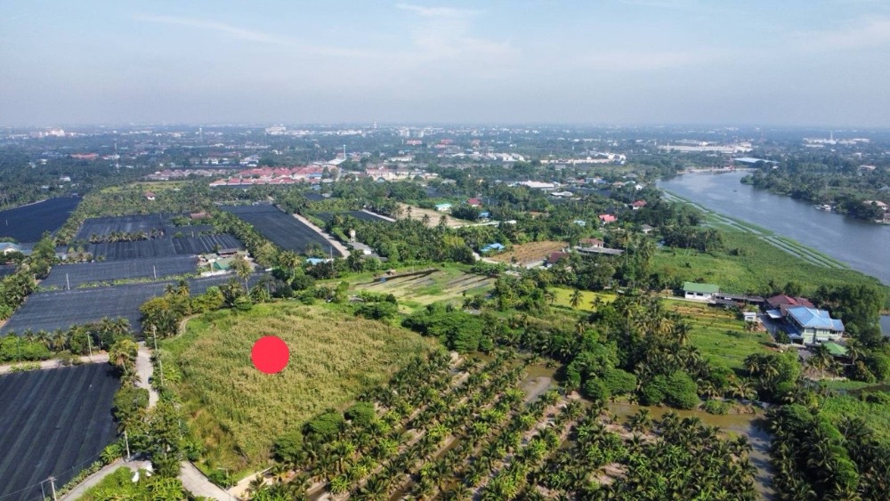 For SaleLandNakhon Pathom : Urgent sale! 6 rai of vacant land near the Tha Chin River, prime location, Soi Pathomporn, Sam Phran District, Nakhon Pathom, suitable for developing housing projects, nursing homes, homestays, warehouses, special price in this area!