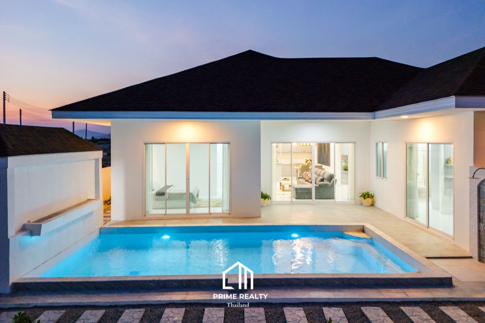 For SaleHuahin, Prachuap Khiri Khan, Pran Buri : Beautiful 3 Bedroom Pool House for Sale, Huahin, Borfai.