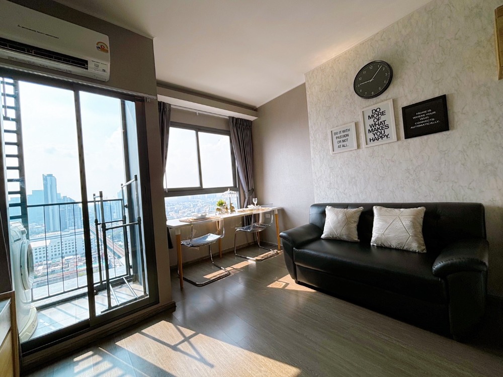 For RentCondoOnnut, Udomsuk : Beautiful built-in furniture, high floor, Studio for rent, Ideo Sukhumvit 93