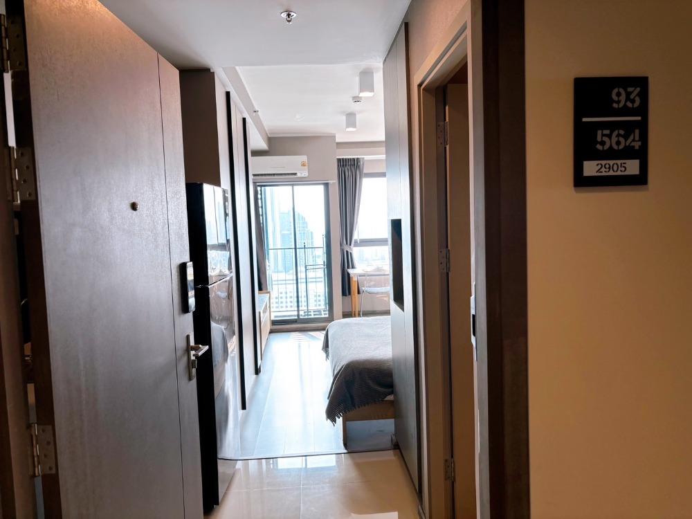For RentCondoOnnut, Udomsuk : Beautiful built-in furniture, high floor, Studio for rent, Ideo Sukhumvit 93