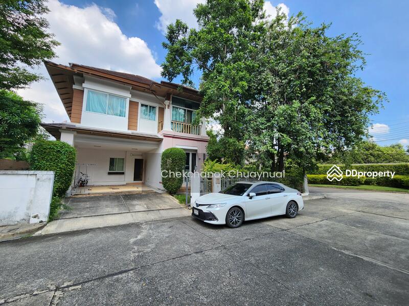 For SaleHouseChaengwatana, Muangthong : Single house for sale, Setthasiri Residence 2, corner plot, 89 square wah, 3 bedrooms, 3 bathrooms, 12.95 million baht.