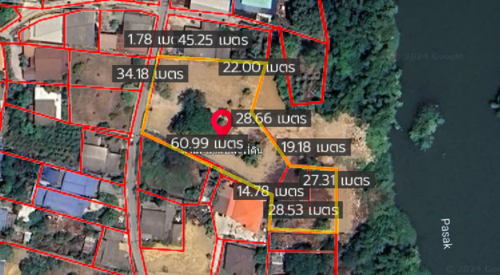 For SaleLandSaraburi : Land Kaeng Khoi Saraburi / 1 Rai 1 Ngan 60 Square Wa (FOR SALE) COF591
