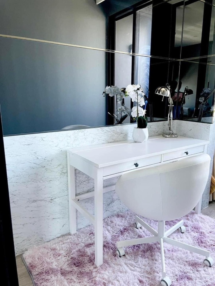 For RentCondoOnnut, Udomsuk : 🚝 Rent Knightsbridge Prime Onnut, good corner room, 180 degrees, beautiful room, complete, ready to enter at 23,000 baht